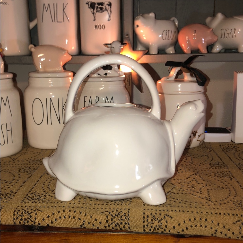 Rae Dunn GROW Turtle Shaped Watering Can - Picture 4 of 9
